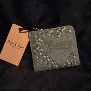 Juicy Couture Slate Blue Small Studded Wallet
